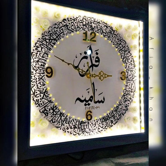 Handmade Calligraphy Wall Clock Gift